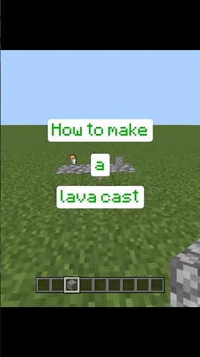 how to make a lava cast Minecraft #minecraft #minecraftsurvivalseries100days #games #tutorial