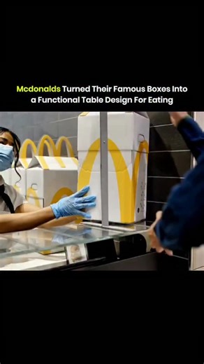 knowledge Matrix on Instagram: "Mcdonalds changed the role of its food boxes by turning them into small tables. The box opens and locks into shape so food stays stable while eating. This design helps people eat without spills when space is limited. It also reduces the need for extra trays or furniture. The idea shows how packaging can serve more than one use. It improves convenience without adding new materials. This approach lowers waste and improves the dining experience. It also shows how sma