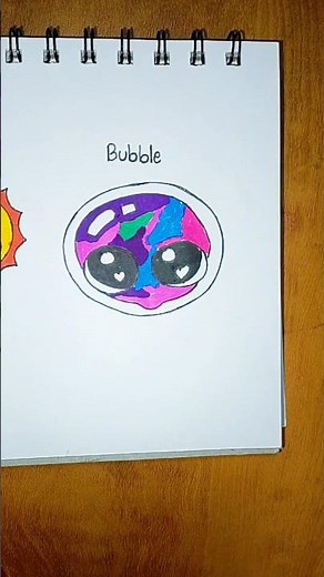 How to draw cute Moon,Sun, Bubble #drawing#tutorial#theamazingdigitalcircus#fyp#shorts
