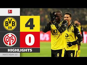 Ryerson's 4 assists! | BORUSSIA DORTMUND - MAINZ 05 | Highlights | Matchday 22 – Bundesliga 2025/26