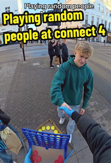 Playing Connect 4 with Random People in Leamington Spa