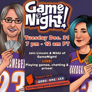 Tonight at 7pm-12am PT. https://buff.ly/3S0HzMN or https://buff.ly/3ZCmif7 Playing games, chatting and prizes. Consider Supporting BGG https://buff.ly/481LvC7 | BoardGameGeek