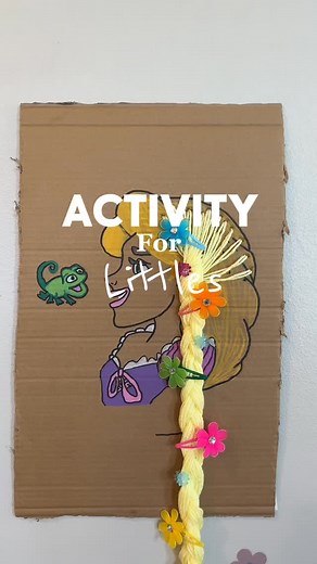 I saw @disneylandparis has world princess week coming up so thought it would be fun to do princess themed activities! Day 1: Rapunzel 👸🏼 Braid, brush, and accessorize her long blonde hair ✨ #princessactivities #activitiesforlittles #finemotorskills #preschoolmom #toddlermom #craftsforkids | Cynthia Gutierrez