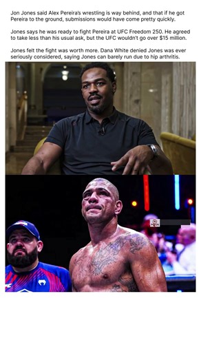 Jones vs Pereira NEVER Happened