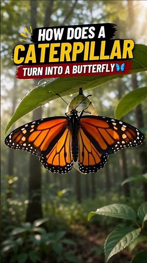 How does a caterpillar turn into a butterfly 🦋