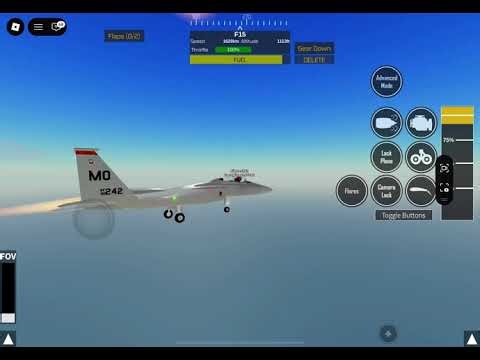 Landing F15 on ocean (fastest plane in Pilot Training Flight Simulator)