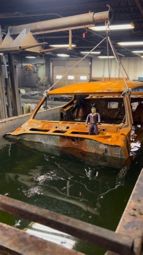 Trevor Malloy on Instagram: "Before and after acid dipping a Buick GSX #restoration #classiccars #satisfying #buick #buickgsx #satisfying #oddlysatisfying #automotive #beforeandafter #transformation"
