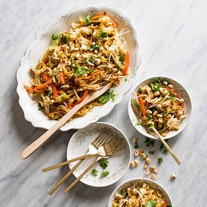 Cabbage vegetable pad thai is loaded with vegetables and low carb without all the starch from the noodles. So good! RECIPE--> https://whiteonricecouple.com/recipes/cabbage-vegetable-pad-thai/ | White On Rice Couple