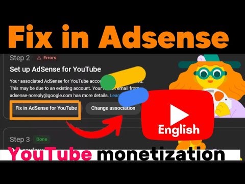 How to Fix Step 2 Error in YouTube AdSense Account 2026 Update