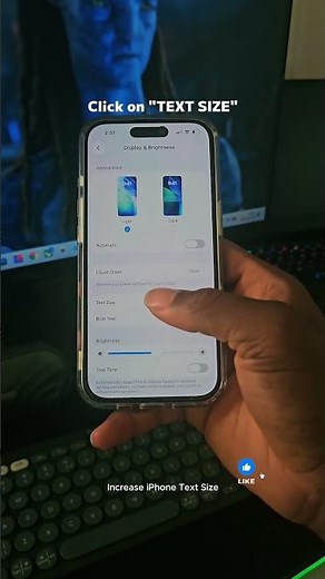 Increase iPhone Text Size