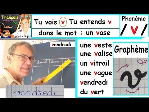 Son du phonème /v/ et écriture du graphème (v) : Français cp ce1 # 24