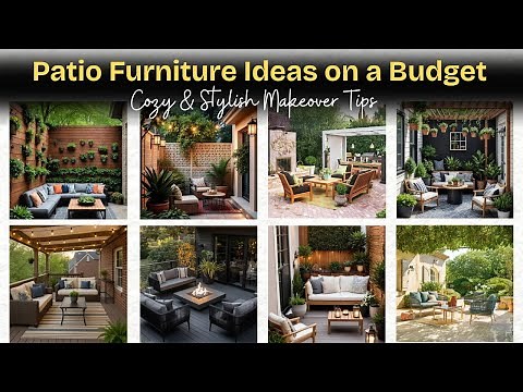 111 Patio Furniture Ideas on a Budget | Cozy & Stylish Makeover Tips