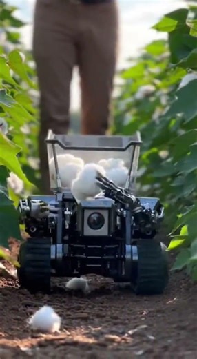 Small robotic cotton picker – compact design revolutionizes farming fast