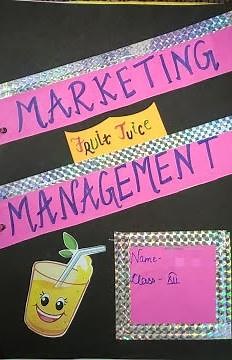 Marketing Management Project | Class 12 | BST Project | Fruit juice | Angel Creations