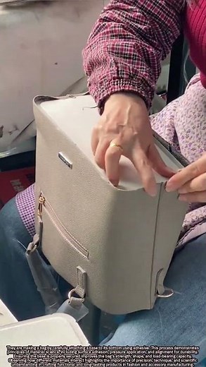 Attaching a Bag Base with Precision Demonstrating Material Science and Craftsmanship