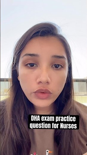 DHA exam practice question for nurses ￼