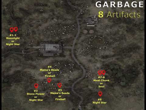STALKER Clear Sky | Garbage | All Artifacts Guide | 8 Artifacts