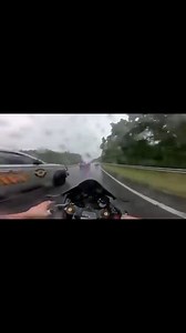 Posting for informational purposes only: Social media influencer David Macimivich "Dancing Moto" Karpov crashed while live-streaming on TikTok, speeding during a storm. Georgia State Police attempted to pull him over, he disregarded and continued to speed, resulting in Georgia State Police attempting to cut him off. David attempts to curve left at the last minute to slip through two of the vehicles but instead impacts on one of them. David is then launched from his bike, sliding hard on the road