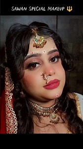 Sawan Special Makeup Look 💄😍 #trending #makeup #makeuptutorial #makeupartist #viral ❤️