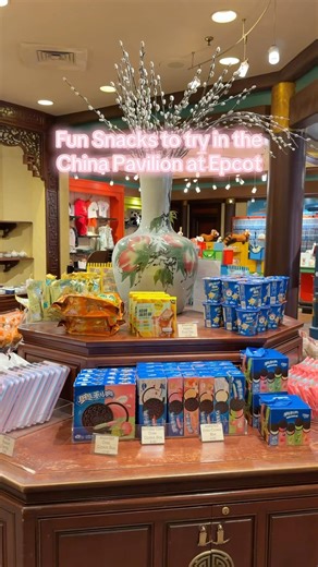 Different kinds of snacks you can try in the China Pavilion at Epcot in Walt Disney World
