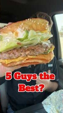 Is 5 Guys Worth The Price? #dfwfood #foodreview #fastfoodreview #burgerreview #food
