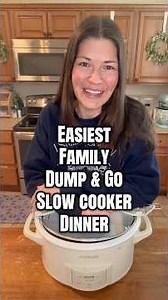 Easiest Family Dump & Go Slow Cooker Dinner! #recipe #cooking #fypシ #dinner #foodie #easyrecipe