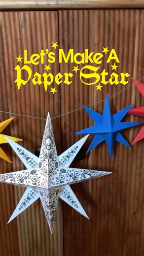 𝔯𝔢𝔫 on Instagram: "in my 5 minute craft era 🫰 pls enjoy my crafting skills as i make a paper star i’ve illustrated! i’ve got my design up for patrons, but this method works with any paper ⭐️♥️🙂‍↕️ + pls enjoy my song mashup due to copyright 🌀"