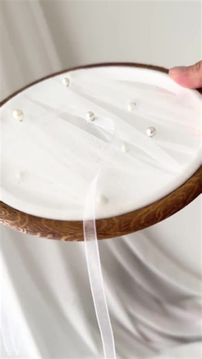 Handmade Pearl Embroidery Hoop Ring Pillow Alternative: Rustic Wedding Engagement Ceremony Decor - Etsy