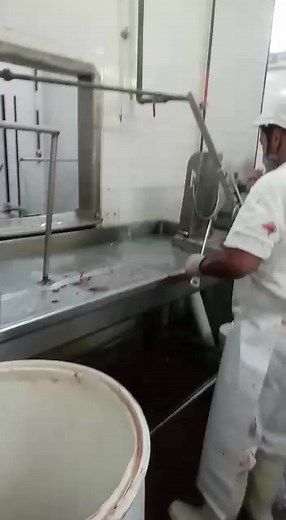Meat Butchering Process in Industrial Facility
