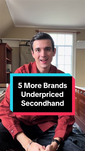 Here’s 5 more brands I think are underpriced on the secondhand market! Make saved searches and check them all the time! #fashiontok #fashiontiktok #secondhandfashion #secondhandshop #sustainablefashion