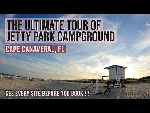 JETTY PARK CAMPGROUND TOUR - EVERY CAMP SITE !!! PLUS TWO BEACHES (ONE DOG FRIENDLY)