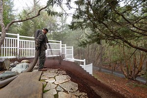 Bark Blowing Installation Service - Hilton Landscape Supply