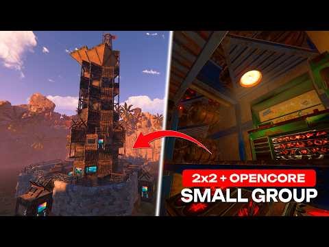 TESLA - 2X2 SMALL GROUP TOWER BASE | Open Core | Rust 2026 BUILDING TUTORIAL