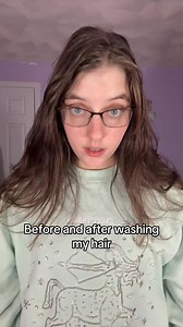 Before and After washing my hair | Riana.Nicole