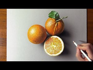 Drawing VS Reality Amazing Oranges & Satisfying 3D Art