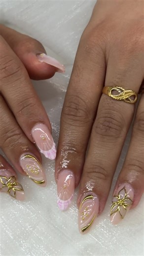 Delicate flowers glossy shine = perfection 🌸✨ the link in our bio 💙 🏢Glam Nail Boutique 🚘14918 104 Ave V3S 1M7 📞604 957 2738 ✨Service * Manicure - Pedicure * Delux Pedicures * Candle Pedicure * Nail Extensions : Gel X ,UV gel, Acrylic , Solar Gel, * Acrylic on toes * Eyelash Extensions * Waxing #manicure #gel #pedicure #nailartist #nailtutorial