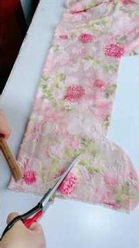 Measure and Cut Floral Pattern Fabric Easily #cuttingskills #cuttinghacks #tips #shortsfeed