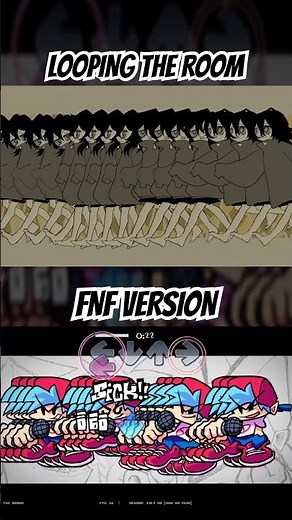 FNF LOOPING THE ROOM ORIGINAL VS FNF VERSION #fnf #fnfmod #miku #boyfriend