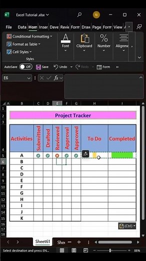 Advanced Excel: How to Create Project Tracker
