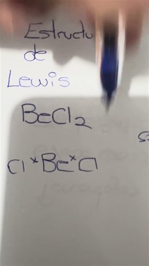 Estructura de Lewis del cloruro de berilio