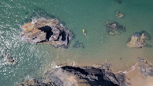 This is Llangrannog beach, Ceredigion where RNLI lifeguards are on patrol everyday keeping you and your family safe this summer. Respect the water > http://bit.ly/CoastalSafety #BeAdventureSmart | Wales