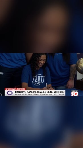 NewsChannel 10 Sports on Instagram: ""It means a lot to me. I’m excited to be able to take the next step and just continue my basketball career doing something I love." Canyon girls basketball star Kambrie Graser signs with Lubbock Christian University. Visit the link in our bio for more."