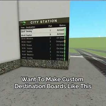 How to Make Custom Destination Board Decal IDs in Itty Bitty Railway