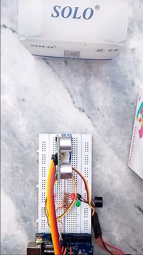 Mini Security System Using Arduino 🔒 | #shorts #arduino #arduinoproject #distancesensor