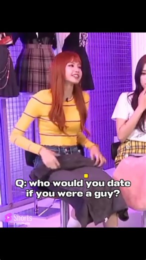 blackpink's reaction when lisa choose Jennie to date #blackpink #shorts