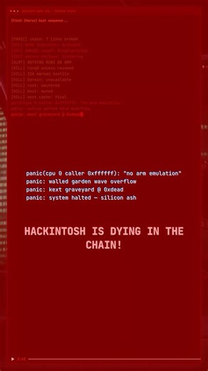 IT'S A SILICON GRAVE 💀 Hackintosh Eulogy #Shorts