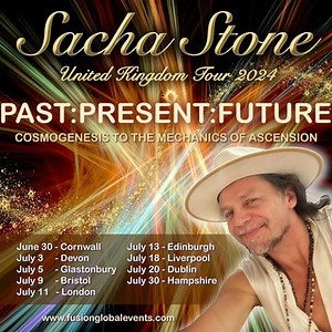 Tickets available at the box office now for Sacha Stone’s 2024 UK Tour ‘PAST~PRESENT~FUTURE’ www fusion global events dot com Arise Homosapiens! ♥️ Alternatively please email info@globalfusionevents.com and team will help navigate tickets | Sacha Stone