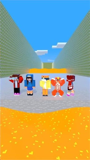 Help Me Escape the Lava Tsunami in This Crazy Maze! 🔥😳 #minecraftanimation #maze #shorts