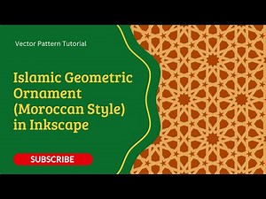 Islamic Geometric Ornament (Moroccan Style) in Inkscape | Vector Pattern Tutorial