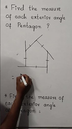 Each exterior angle of regular Pentagon